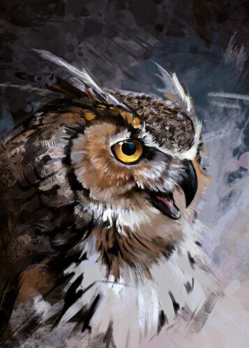 Картина совы